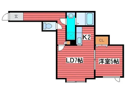 グラウディ・レビジョンⅢ【2階】の間取り
