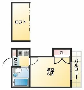 キャンパスコート東住吉【1階】の間取り