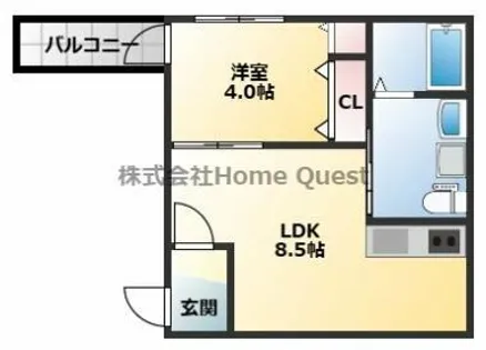 Lumiere長瀬【2階】の間取り