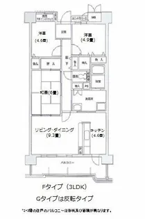 コーシャハイツ高見37【4階】の間取り