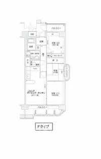 コーシャハイツ高見38【3階】の間取り