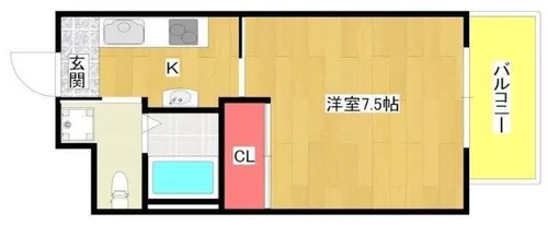 WISTERIA GARDEN【6階】の間取り