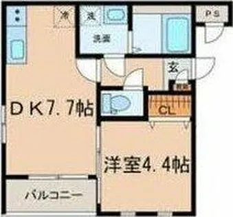 MOVE六番町WEST【2階】の間取り