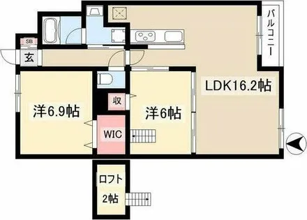 アーバンライフ瑞穂【2階】の間取り