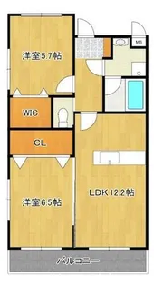医生ヶ丘ヴァレンシア【B304号室】の間取り
