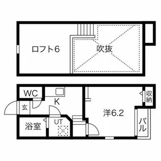 Creo中村公園弐番館【103号室】の間取り