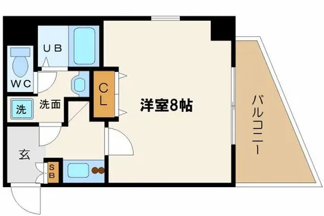 プロシード大阪WESTアドリア【2階】の間取り