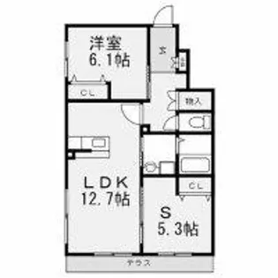 ボヌールM Ⅰ【1階】の間取り