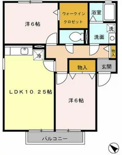 ドリームステージ【A102号室】の間取り