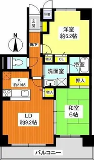 コスモ六角油小路【8階】の間取り