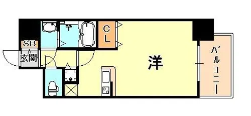 カシータ神戸元町JP【4階】の間取り