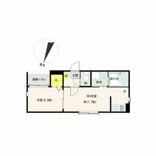 ハーモニーテラスひかり【3階】の間取り