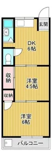 狭山桜台マンション【402号室】の間取り