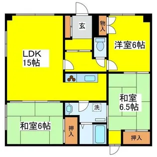 パールハイツ【101号室】の間取り