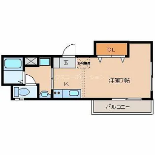 ベアーレ伸和【3階】の間取り