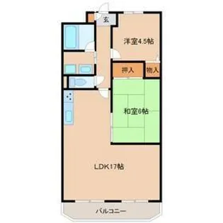 エムグランツ壱番館【3階】の間取り