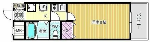 セイント【2階】の間取り