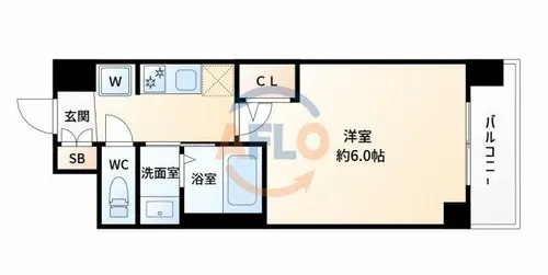 エステムコート新大阪ⅩⅢニスタ【9階】の間取り