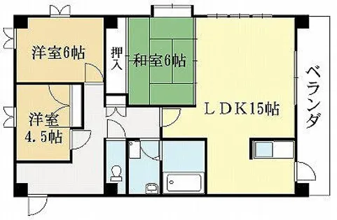 サンシャインウエノ【2階】の間取り