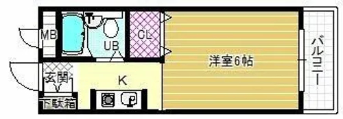 ハートフル野中【3階】の間取り