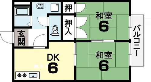 シャトヴェールB棟【1階】の間取り