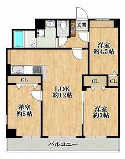 シャルマンフジ岬公園【2階】の間取り