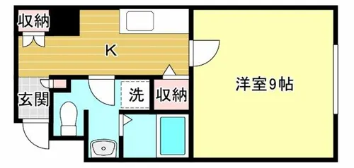 長居中央ビル【7階】の間取り