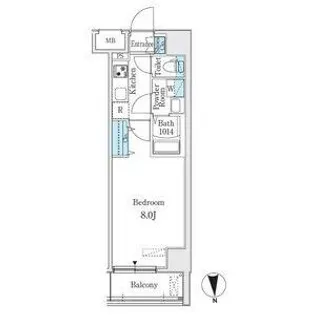 プレイズシード名駅北【2階】の間取り