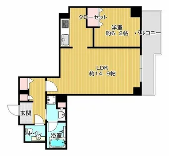 ヴァンデュール日本橋シティライフⅠ【9階】の間取り