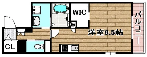 ヴィラ・ソレーユ 高槻町【401号室】の間取り