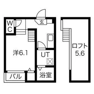 Gloria栄生【101号室】の間取り