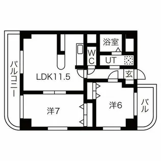 サンライズマンション18【4階】の間取り