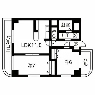 サンライズマンション18【4階】の間取り