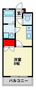 ライフコム中原【1階】の間取り
