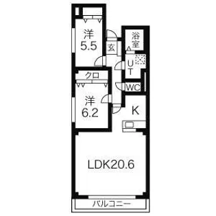 プラージュⅡ【3階】の間取り