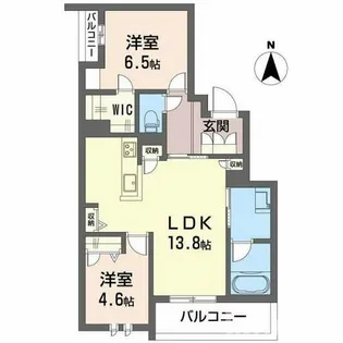 シャーメゾンセレナヴィラ【4階】の間取り