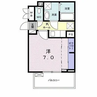 サンガーデン武庫川【2階】の間取り