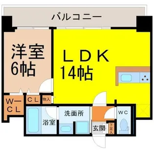 ファーストレジデンス栄【8階】の間取り