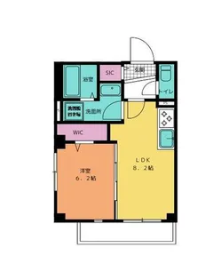ラシーネ自由ヶ丘【303号室】の間取り