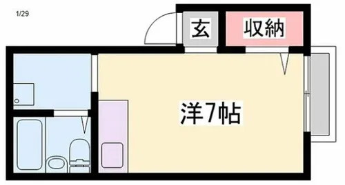 メゾン澤田G棟【202号室】の間取り