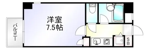 コンドミニアム北九大前【2階】の間取り