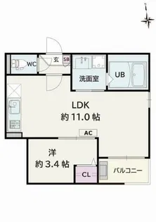 Jack sambanⅣ【1階】の間取り