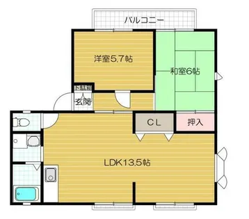 灰塚パークサイドビレッジ【2階】の間取り