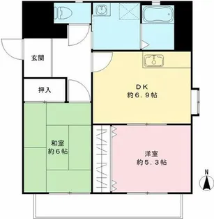 パレ菊水【3階】の間取り