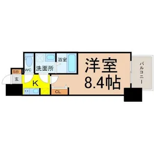 S-RESIDENCE山王【9階】の間取り