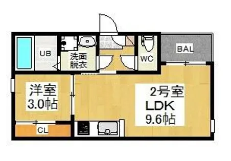 REGALEST名西【1階】の間取り