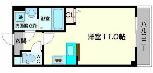 パーラム守口【4階】の間取り