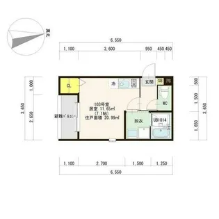 ハーモニーテラス新守山II【3階】の間取り