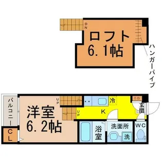 LUNA FORZA新守山【1階】の間取り