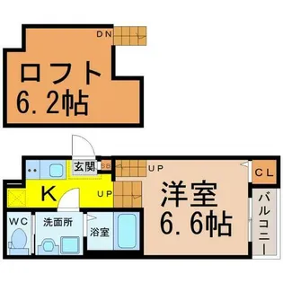 カレラ【1階】の間取り